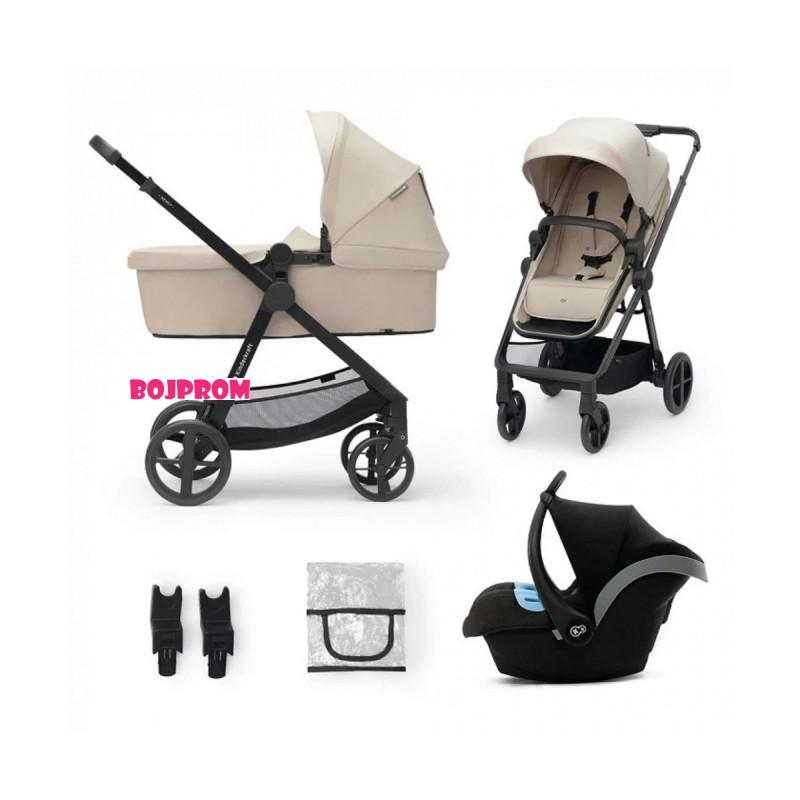 KINDERKRAFT KOLICA 3U1 NEWLY MINK PRO SAND BEIGE 43204 