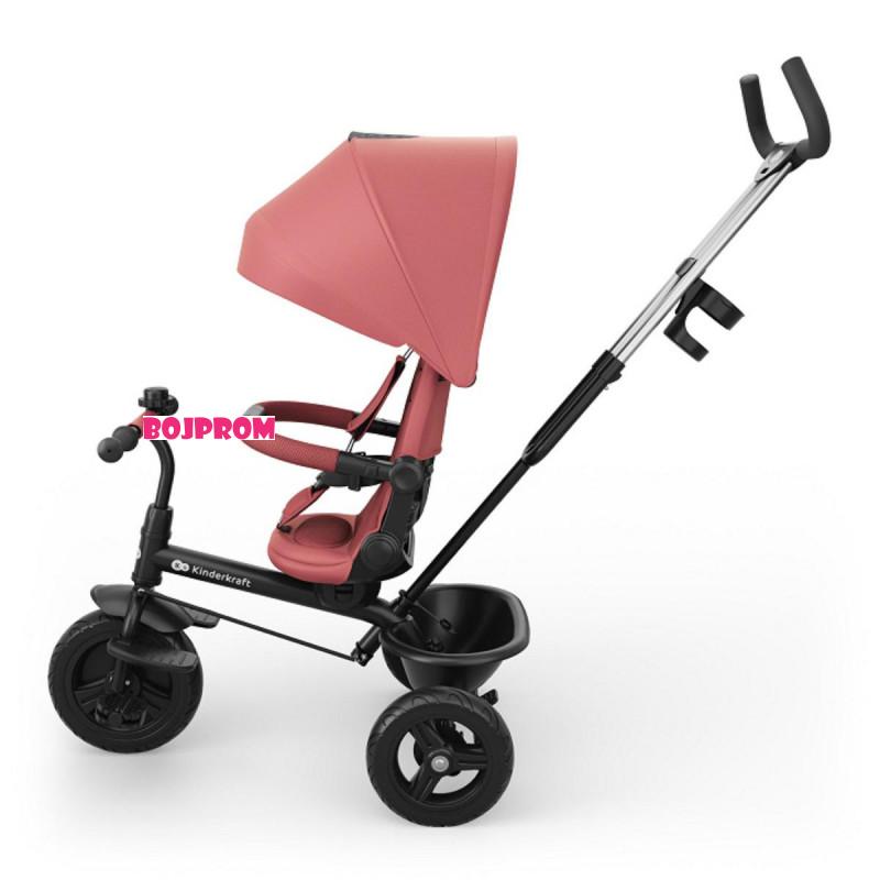 KINDERKRAFT TRICIKL ASTON 2 PLUS PINK 53299 