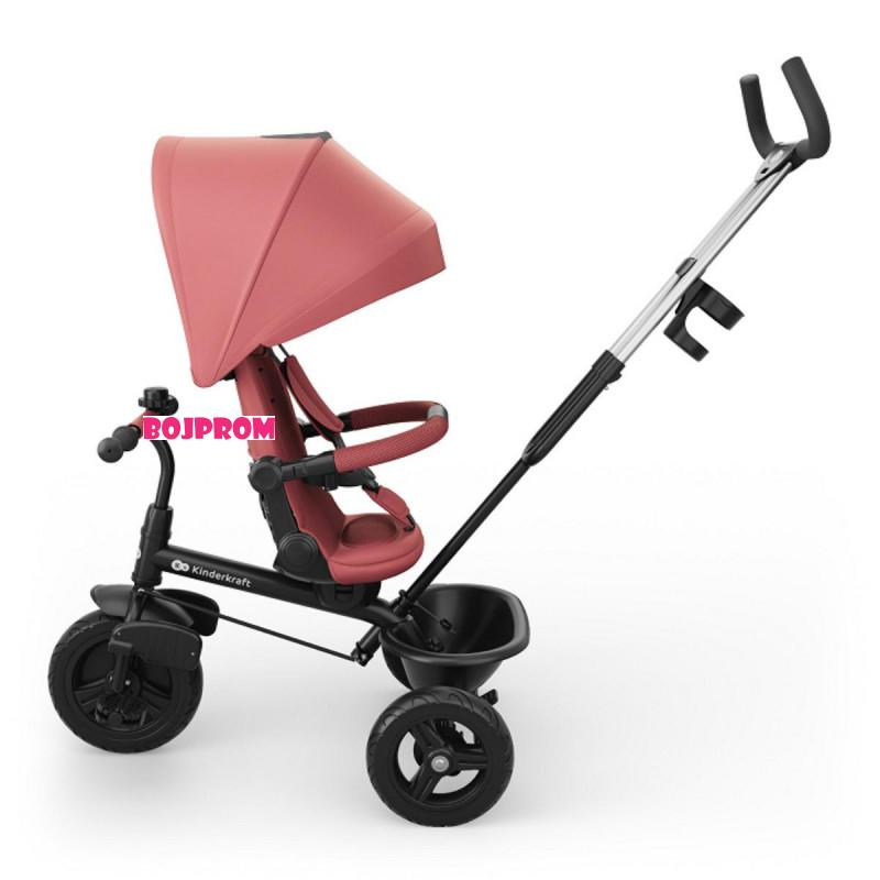 KINDERKRAFT TRICIKL ASTON 2 PLUS PINK 53299 