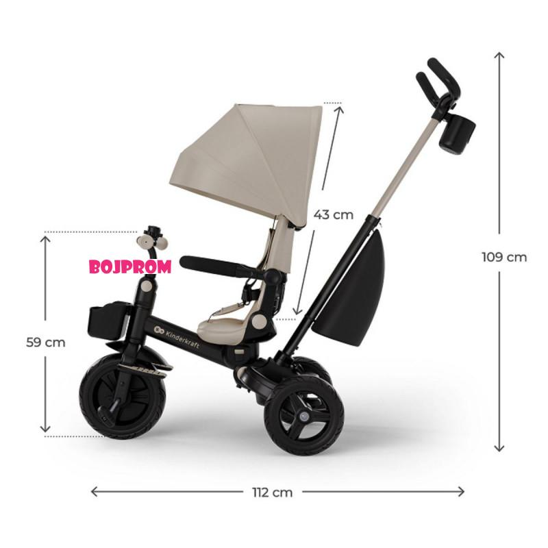 KINDERKRAFT TRICIKL AVEO 2 PLUS BEIGE 53294 