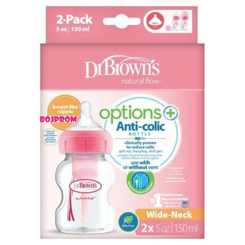 DR BROWNS PLASTICNA OPTIONS+ FLASICA150ML 2UPAK. WB52601 