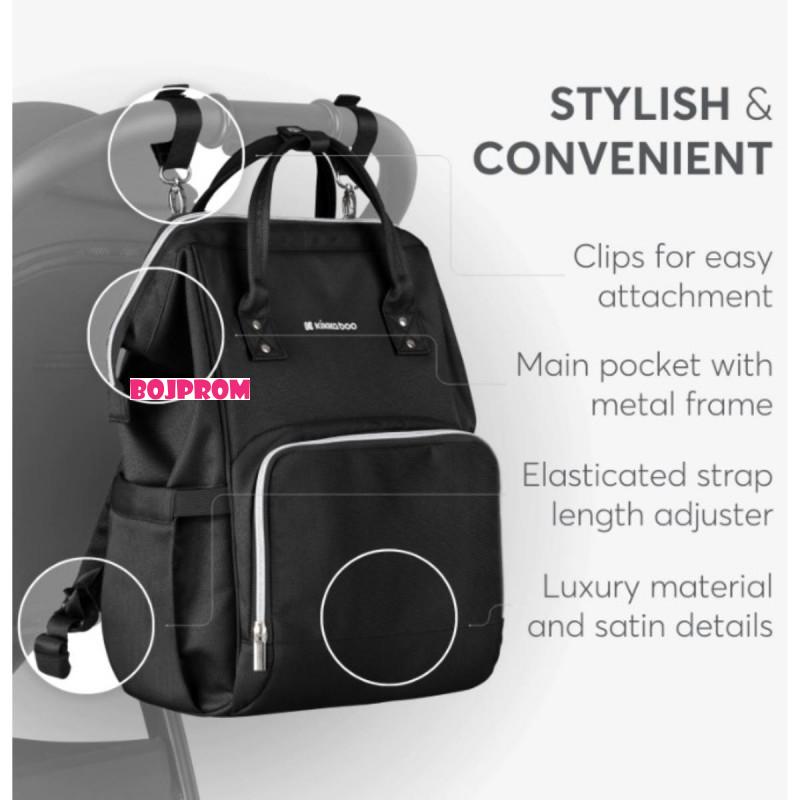 KIKKA BOO TORBA SIENA BLACK&SILVER 2025 31108020111 