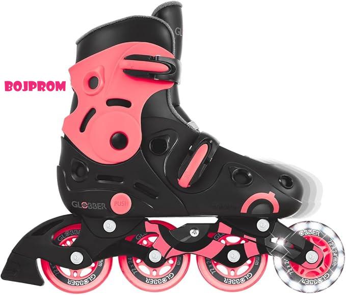GLOBBER ROLERI GO SKATE T34-37 BLK PINK ROGB0000785-110 