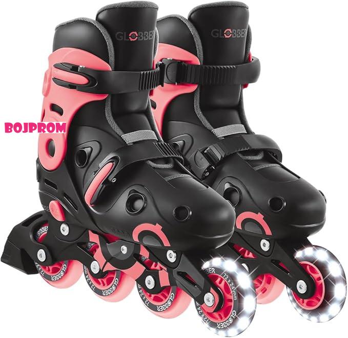 GLOBBER ROLERI GO SKATE T34-37 BLK PINK ROGB0000785-110 