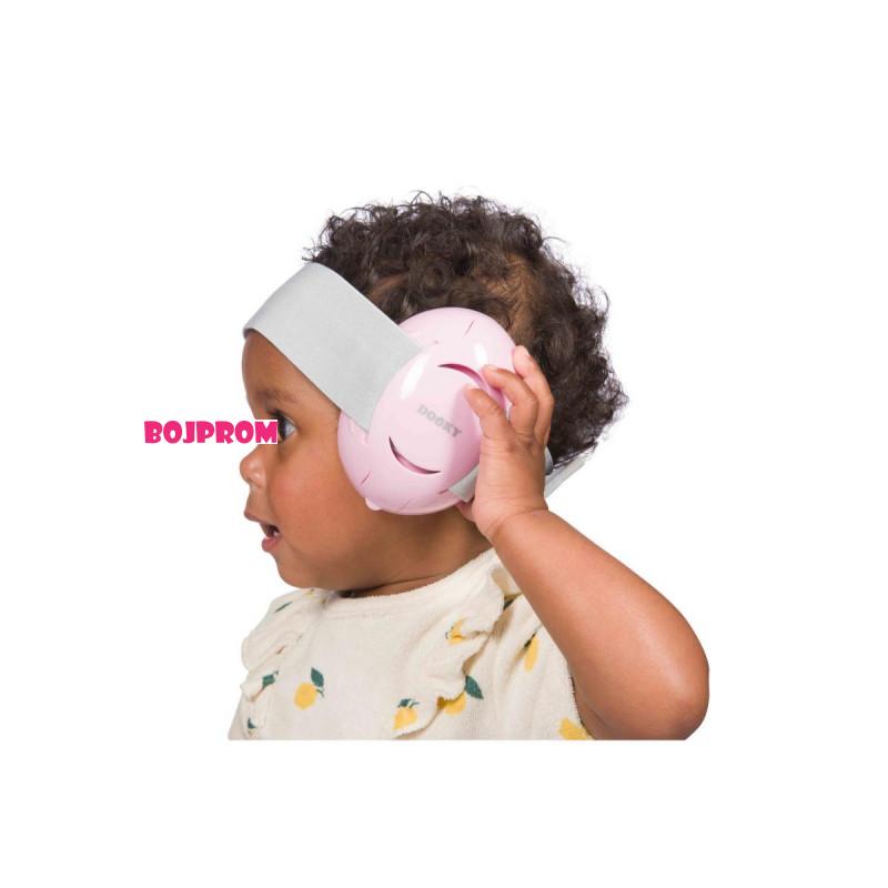 DOOKY SLUSALICE ZA BEBE EAR PROTECTION PINK 0-3G 46277 