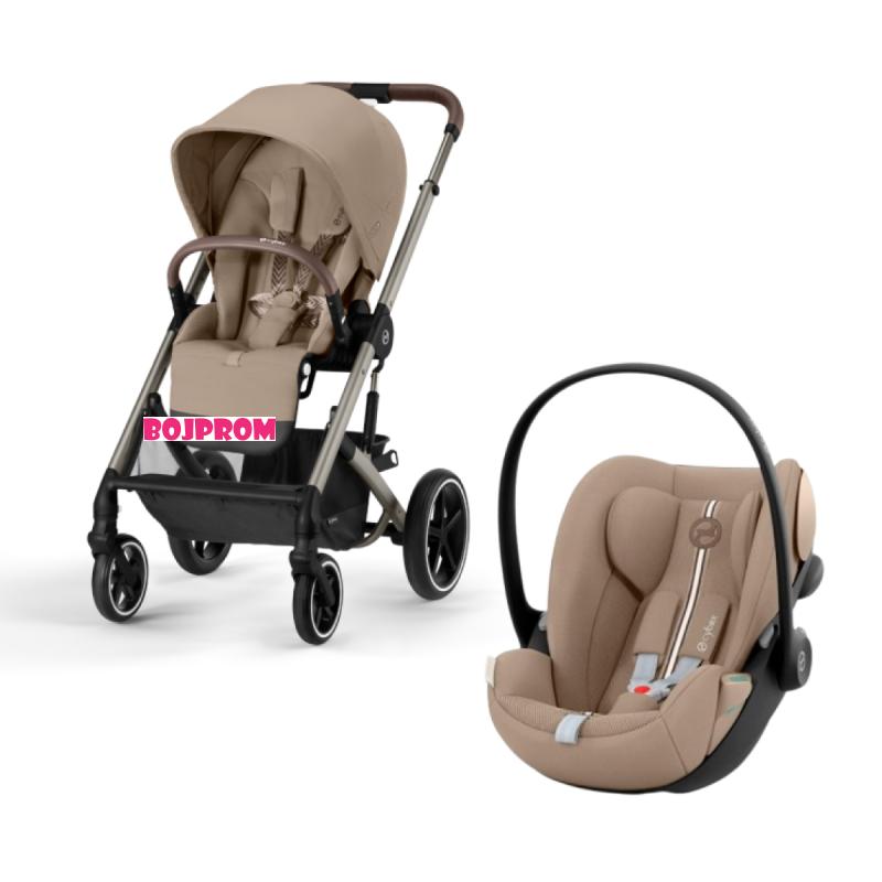 CYBEX KOLICA BALIOS 2U1 ALMOND BEIGE I SJEDALICA CLOUD G I-SIZE PLUS ALMOND 