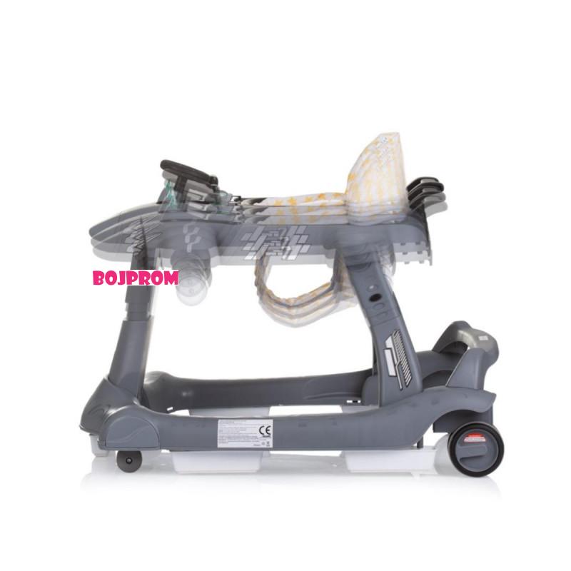 CHIPOLINO MULTIFUNKCIONALNA HODALJKA AIRPLANE 3U1 GREY PRAP02402GY 