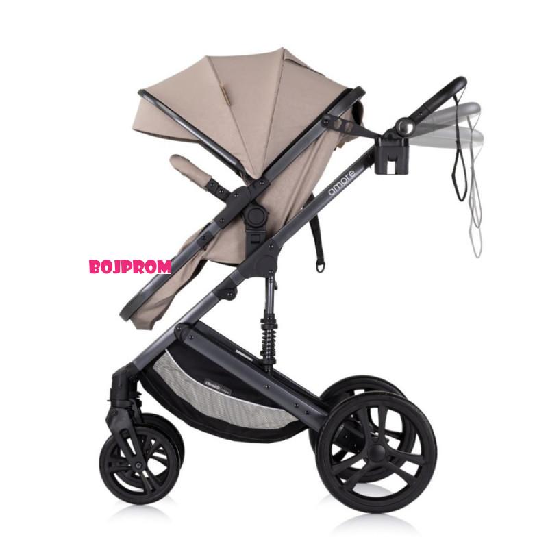 CHIPOLINO KOLICA AMORE TIRAMISU KKAM02503TR I AUTO SJEDALICA AMORE TIRAMISU STKAM02503TR 