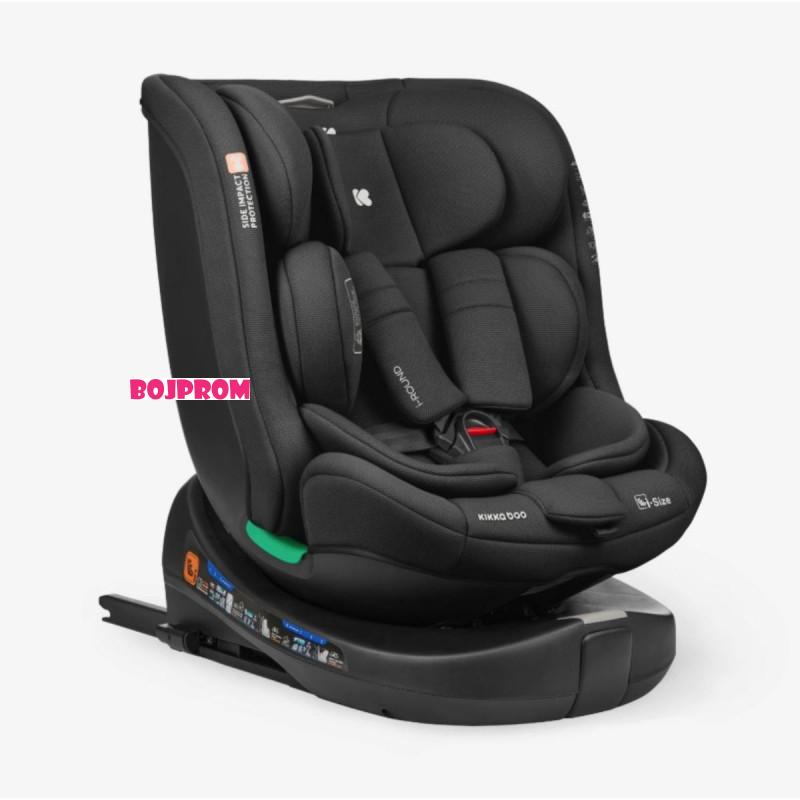 KIKKA BOO AUTOSJEDALICA I-ROUND I-SIZE BLACK 31002100070 