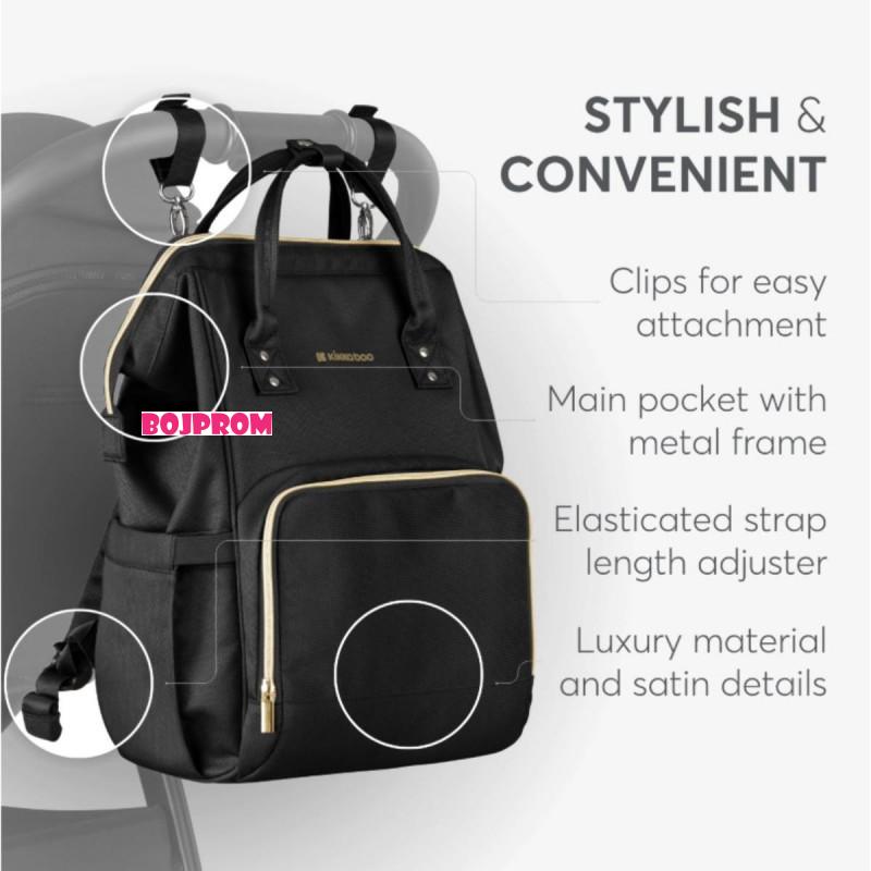 KIKKA BOO TORBA SIENA BLACK&GOLD 2025 31108020110 