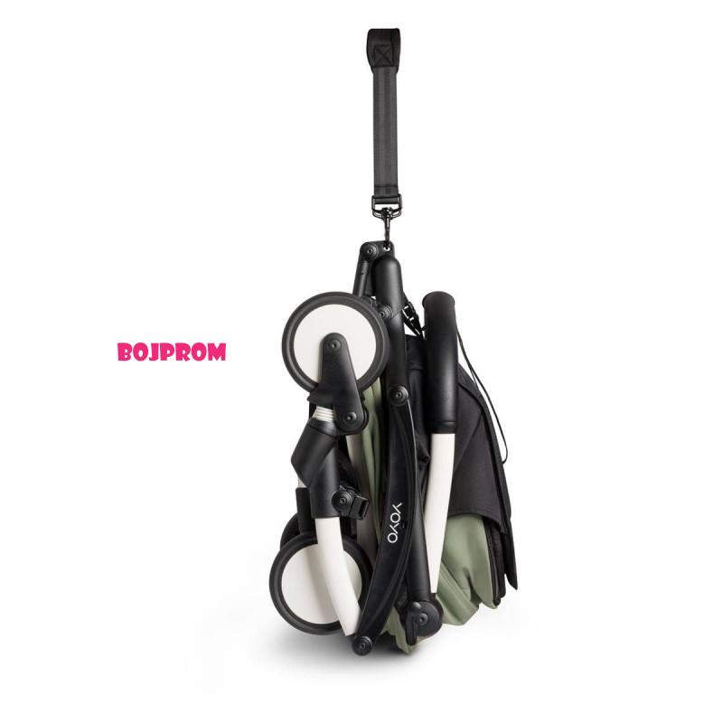 STOKKE KOLICA 2U1 YOYO KONSTRUKCIJA BLACK, SPORTSKO SJEDISTE OLIVE I KORPA OLIVE 