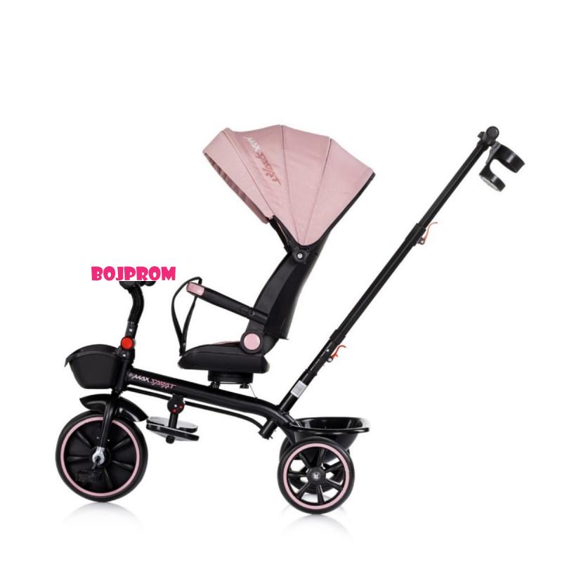 CHIPOLINO TRICIKL MAX SPORT POWDER PINK TRKMS02605PP 