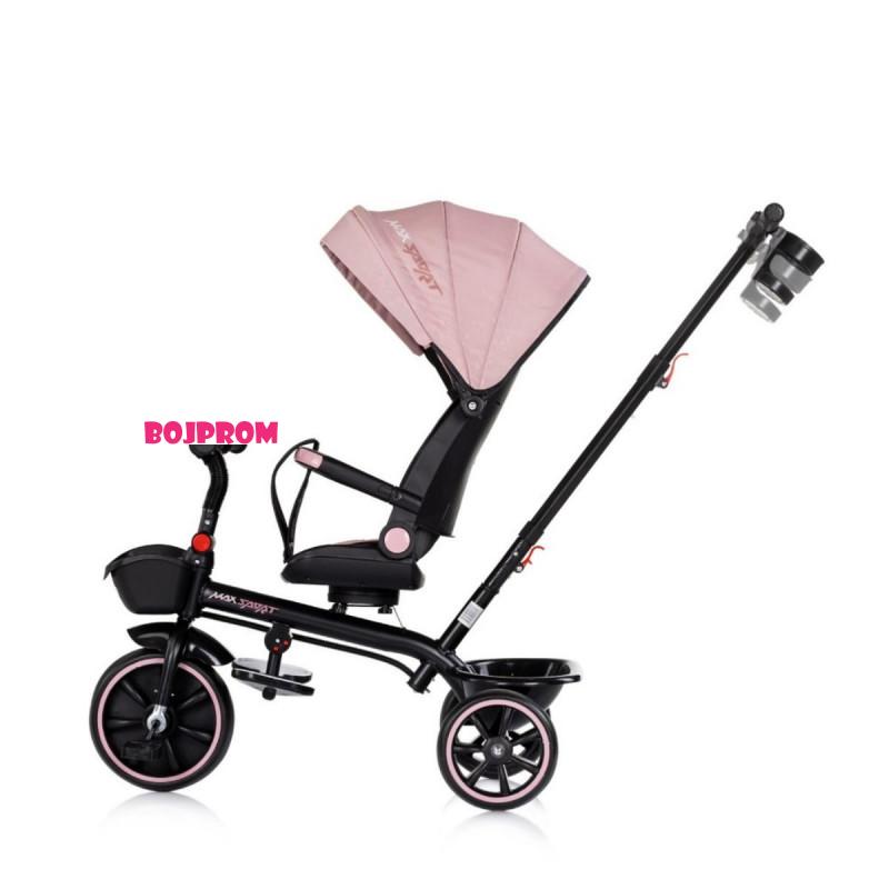 CHIPOLINO TRICIKL MAX SPORT POWDER PINK TRKMS02605PP 