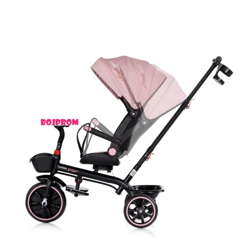 CHIPOLINO TRICIKL MAX SPORT POWDER PINK TRKMS02605PP 
