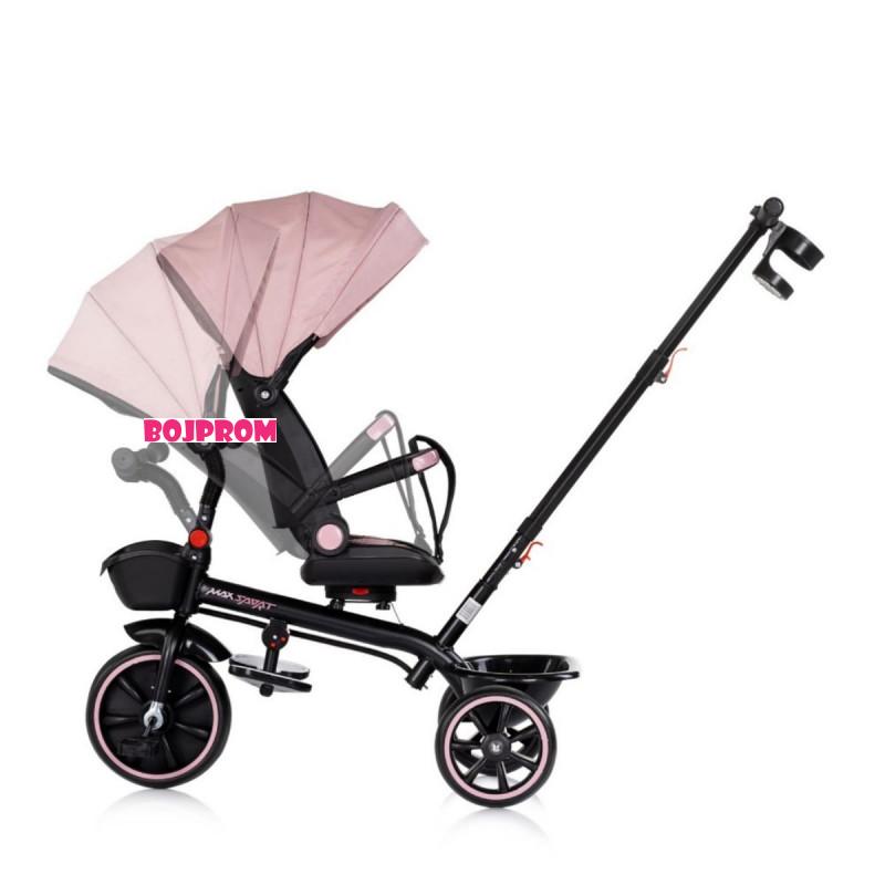 CHIPOLINO TRICIKL MAX SPORT POWDER PINK TRKMS02605PP 