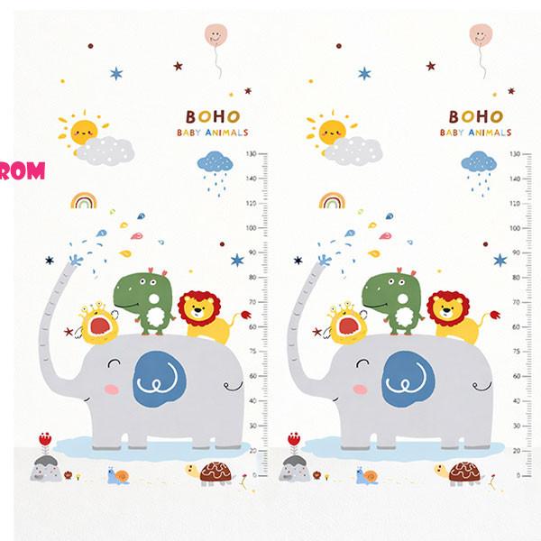 HOT MOM BBO SKLOPIVA PODLOGA ZA IGRU OD PJENE-ELEPHANT&BABY ANIMALS CC6603-1 