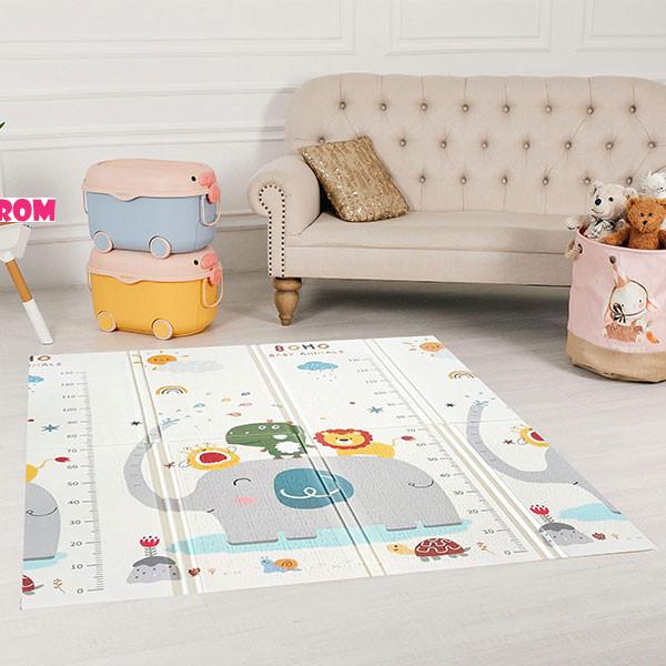HOT MOM BBO SKLOPIVA PODLOGA ZA IGRU OD PJENE-ELEPHANT&BABY ANIMALS CC6603-1 