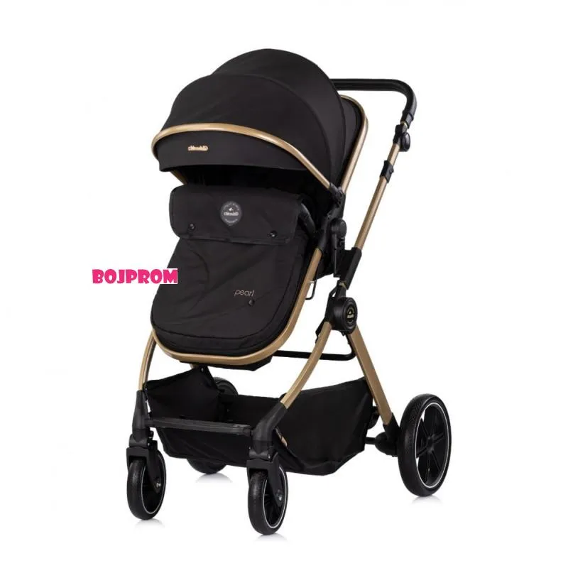 CHIPOLINO KOLICA PEARL NOIR KKPE02601NO I AUTOSJEDALICA PEARL NOIR STKPE0261NO 