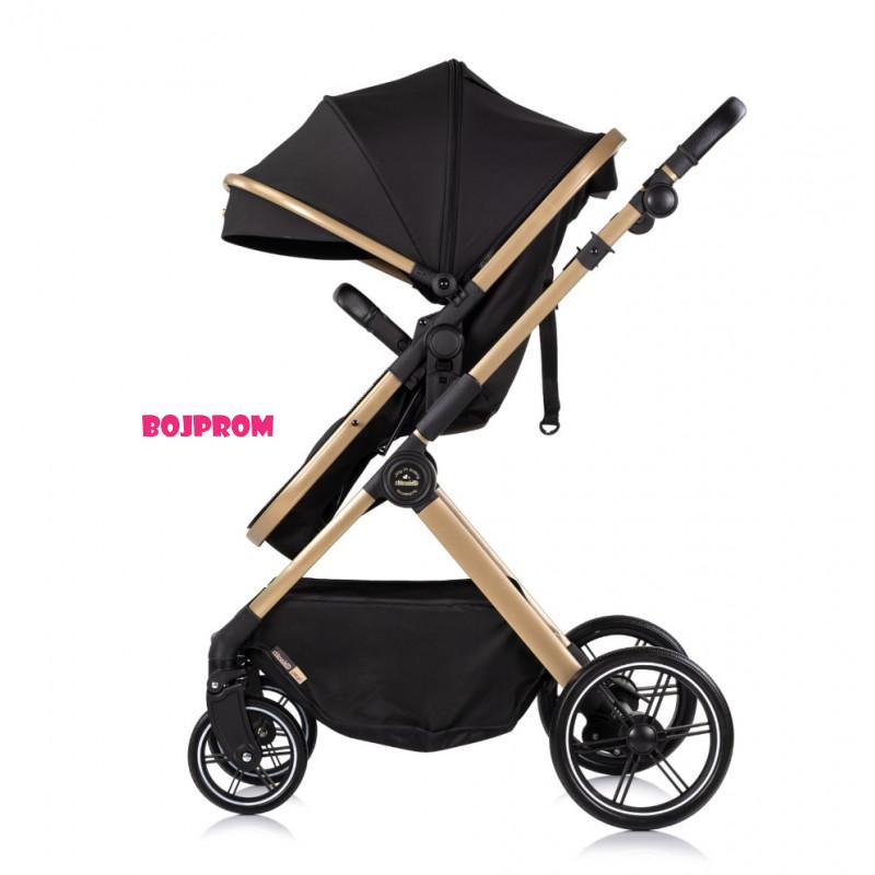 CHIPOLINO KOLICA PEARL NOIR KKPE02601NO I AUTOSJEDALICA PEARL NOIR STKPE0261NO 