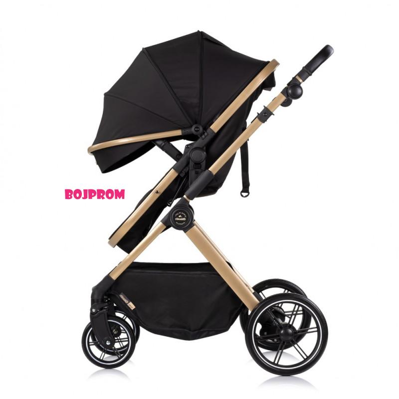 CHIPOLINO KOLICA PEARL NOIR KKPE02601NO I AUTOSJEDALICA PEARL NOIR STKPE0261NO 
