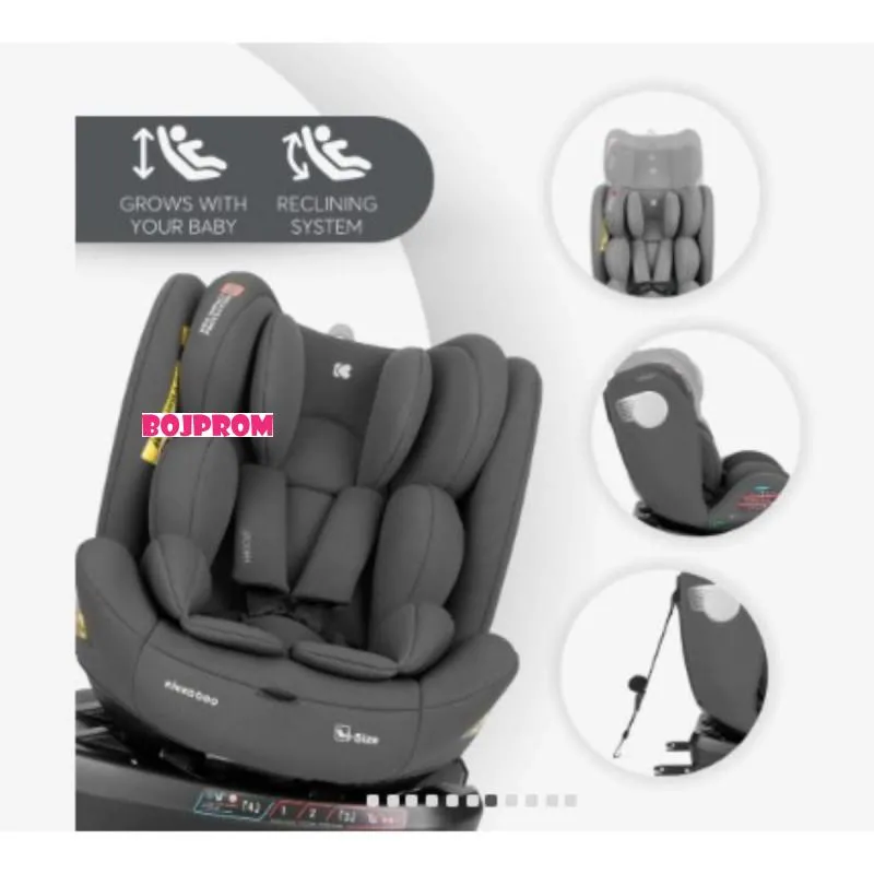 KIKKA BOO AUTOSJEDALICA I-MOOVE 2 I-SIZE DARK GREY 31002100102 