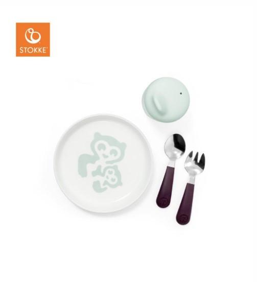 STOKKE SET ZA HRANJENJE SOFT MINT 529801 