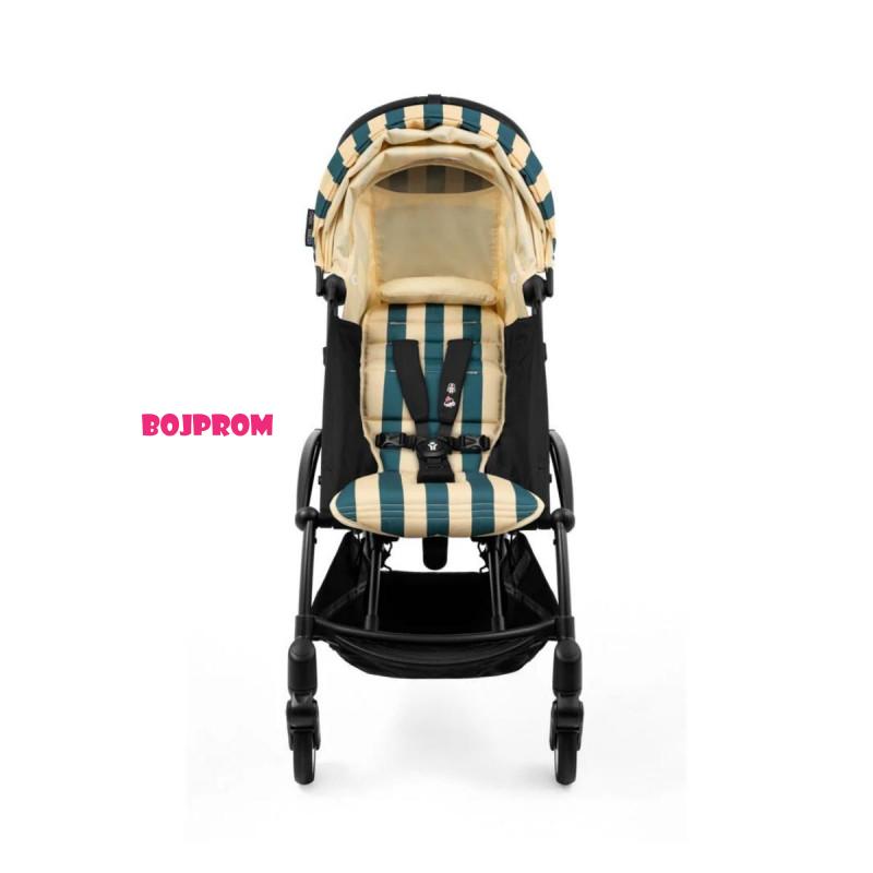 STOKKE YOYO3 SASIJA/KONSTRUKCIJA BLACK 646002 I YOYO3 SPORTSKO SJEDISTE 6+ COLOR PACK RIVIERA MONACO 646416 