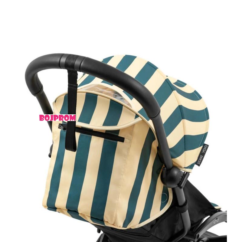 STOKKE YOYO3 SASIJA/KONSTRUKCIJA BLACK 646002 I YOYO3 SPORTSKO SJEDISTE 6+ COLOR PACK RIVIERA MONACO 646416 