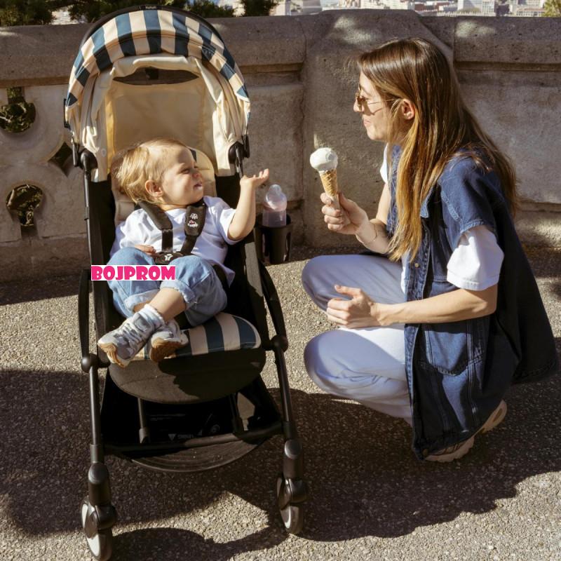 STOKKE YOYO3 SASIJA/KONSTRUKCIJA BLACK 646002 I YOYO3 SPORTSKO SJEDISTE 6+ COLOR PACK RIVIERA MONACO 646416 