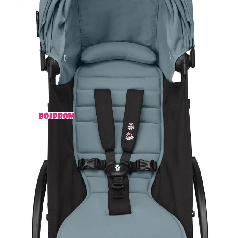 STOKKE YOYO3 SASIJA/KONSTRUKCIJA BLACK 646002 I YOYO3 SPORTSKO SJEDISTE 6+  COLOR PACK AQUA 646409 