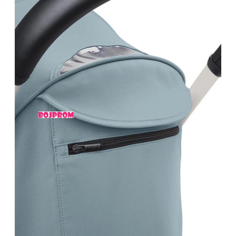 STOKKE YOYO3 SASIJA/KONSTRUKCIJA BLACK 646002 I YOYO3 SPORTSKO SJEDISTE 6+  COLOR PACK AQUA 646409 