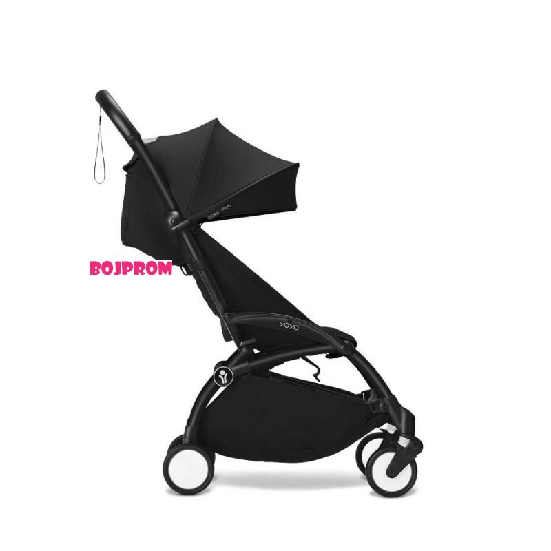 STOKKE YOYO3 SASIJA/KONSTRUKCIJA BLACK 646002 I YOYO3 SPORTSKO SJEDISTE 6+ COLOR PACK BLACK 646403 