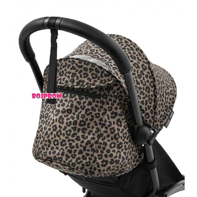 STOKKE YOYO3 SASIJA/KONSTRUKCIJA BLACK 646002 I YOYO3 SPORTSKO SJEDISTE 6+ COLOR PACK LEOPARD 646413 