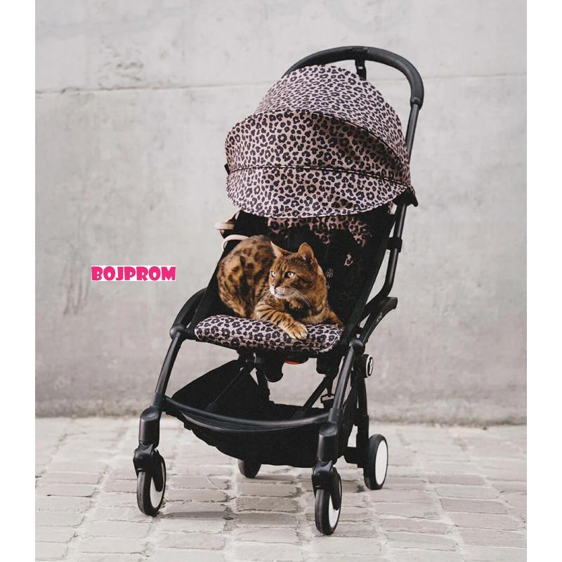 STOKKE YOYO3 SASIJA/KONSTRUKCIJA BLACK 646002 I YOYO3 SPORTSKO SJEDISTE 6+ COLOR PACK LEOPARD 646413 