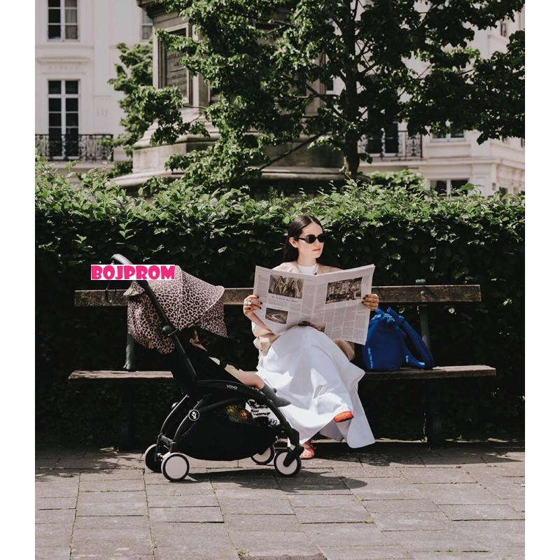 STOKKE YOYO3 SASIJA/KONSTRUKCIJA BLACK 646002 I YOYO3 SPORTSKO SJEDISTE 6+ COLOR PACK LEOPARD 646413 