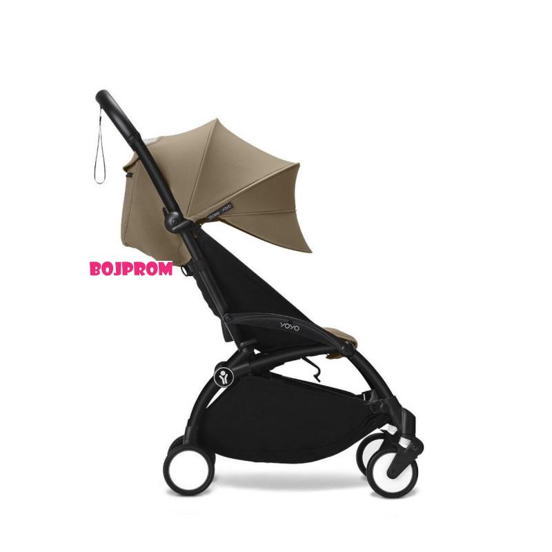 STOKKE YOYO3 SASIJA/KONSTRUKCIJA BLACK 646002 I YOYO3 SPORTSKO SJEDISTE 6+ COLOR PACK TOFFEE WW 646408 