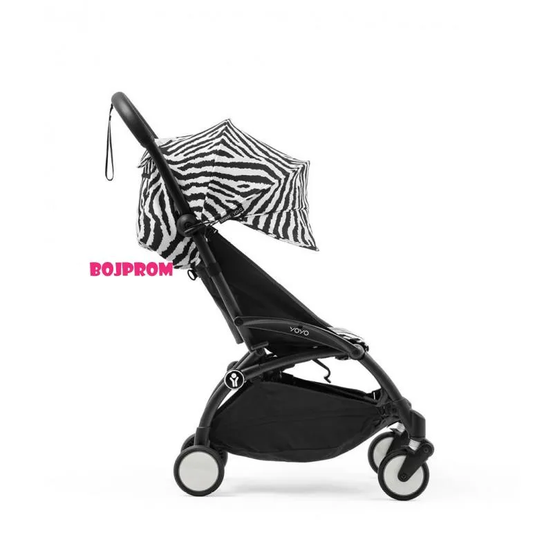 STOKKE YOYO3 SASIJA/KONSTRUKCIJA BLACK 646002 I YOYO3 SPORTSKO SJEDISTE 6+ COLOR PACK ZEBRA 646414 