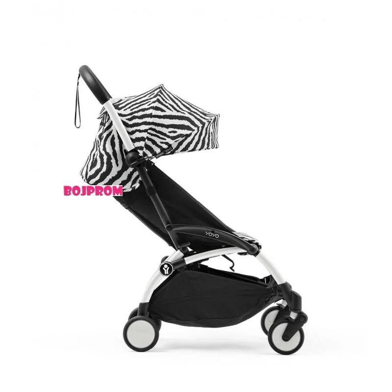 STOKKE YOYO3 SASIJA/KONSTRUKCIJA BLACK 646002 I YOYO3 SPORTSKO SJEDISTE 6+ COLOR PACK ZEBRA 646414 