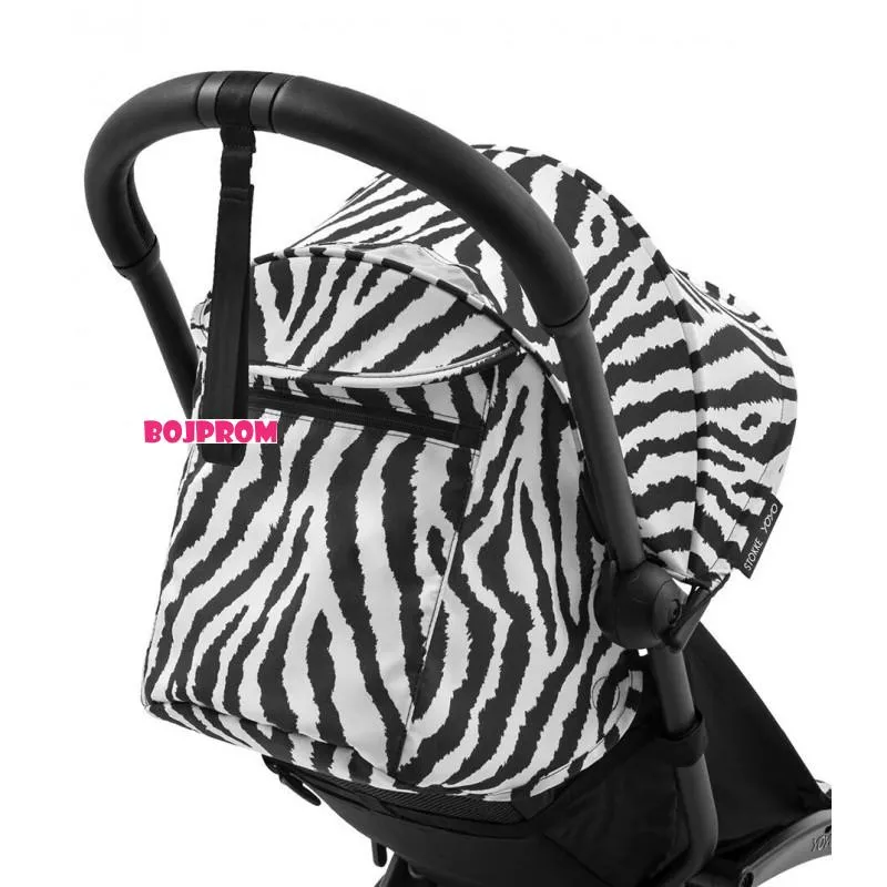 STOKKE YOYO3 SASIJA/KONSTRUKCIJA BLACK 646002 I YOYO3 SPORTSKO SJEDISTE 6+ COLOR PACK ZEBRA 646414 