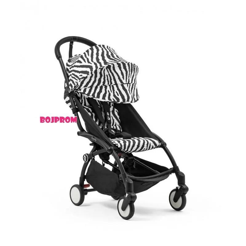 STOKKE YOYO3 SASIJA/KONSTRUKCIJA BLACK 646002 I YOYO3 SPORTSKO SJEDISTE 6+ COLOR PACK ZEBRA 646414 