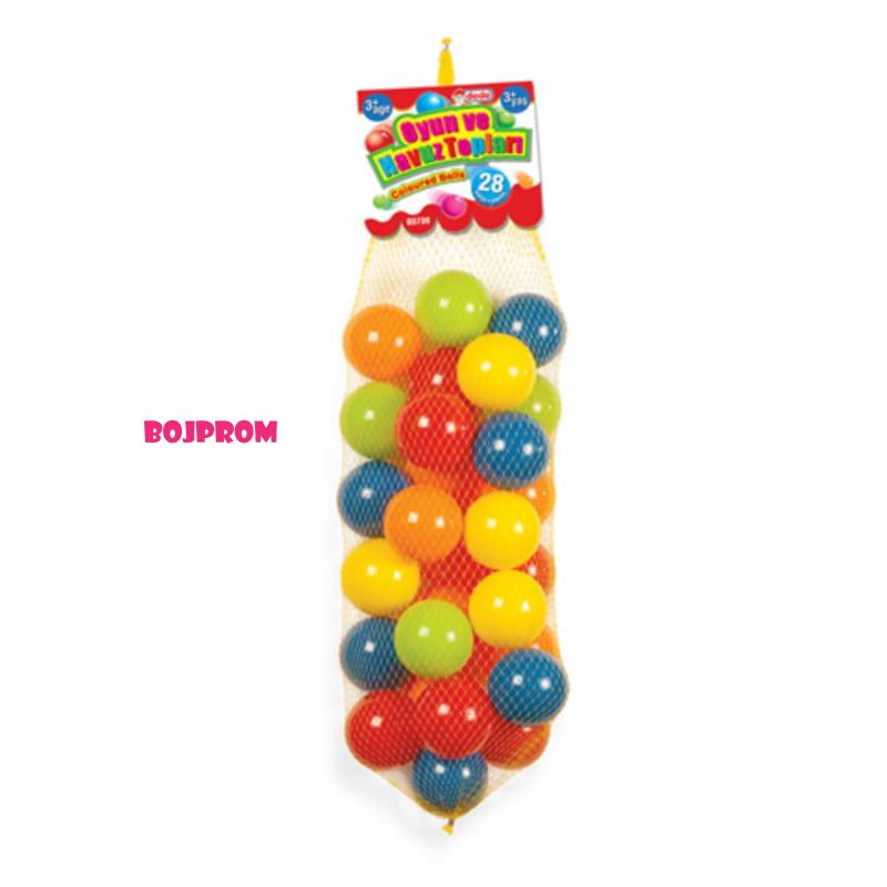 CROCO_TOYS LOPTICE U MREZI 9CM FUNBALLS 28PCS 03739 