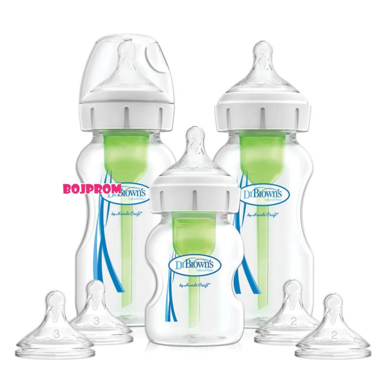 DR BROWNS SET ZA NOVORODJENCE 2X270ML,1X150ML,2 CUCLE VEL.1,2CUCLE VELICINE 2 WB03606 