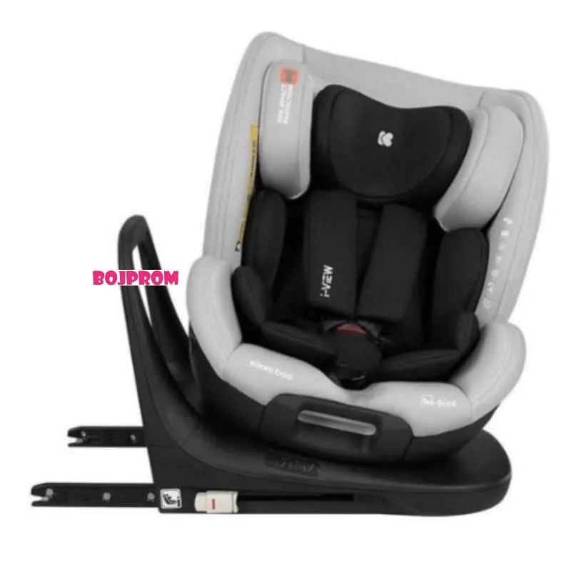 KIKKA BOO AUTOSJEDALICA I-VIEW I-SIZE LIGHT GREY 31002100034 