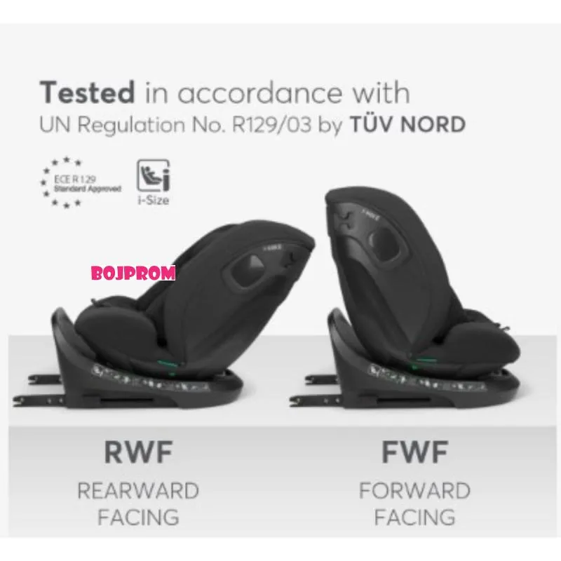 KIKKA BOO AUTOSJEDALICA I-HIKE I-SIZE BLACK 2026 31002100077 