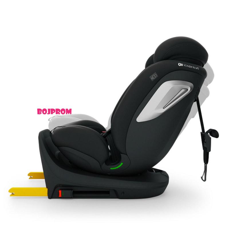 KINDERKRAFT AUROSJEDALICA I-GROW 2 PLUS I-SIZE BLACK 54780 