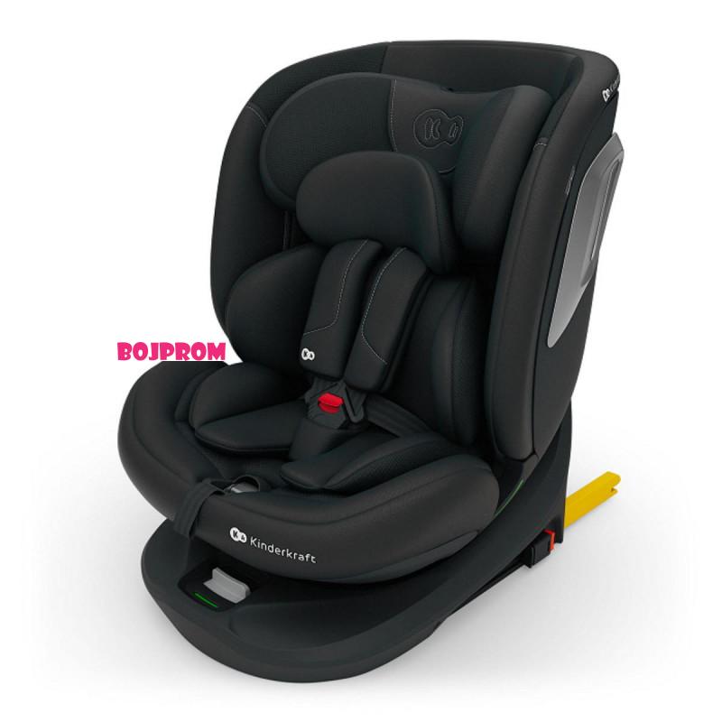 KINDERKRAFT AUROSJEDALICA I-GROW 2 PLUS I-SIZE BLACK 54780 