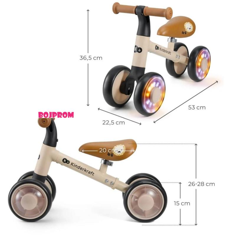KINDERKRAFT BICIKL CUTIE FLASH BEIGE 54997 