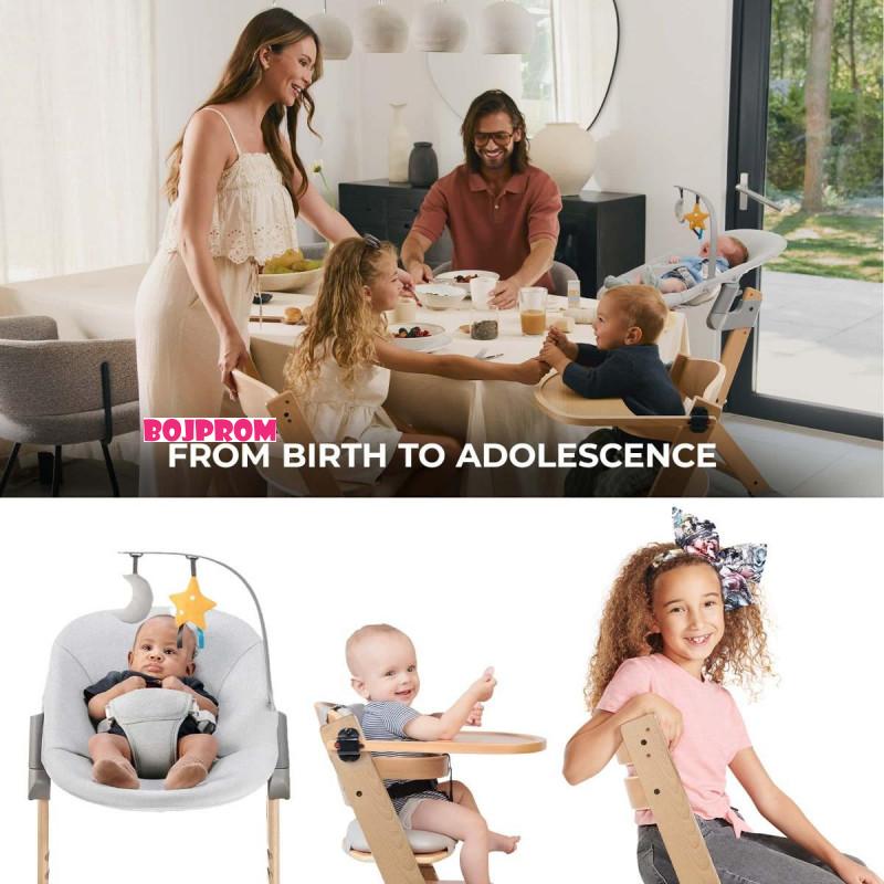 KINDERKRAFT HRANILICA ENOCK+LEZALJKA CAIMME GREY 46965 