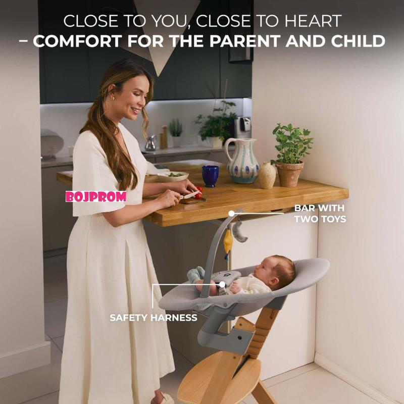 KINDERKRAFT HRANILICA ENOCK+LEZALJKA CAIMME GREY 46965 