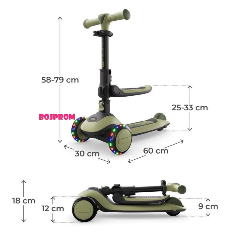 KINDERKRAFT ROMOBIL 2U1 HALLEY GREEN 54414 